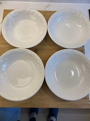 Buy 4 X BHS Tableware/Royal Stafford Lincoln Embossed Pasta Soup Bowls 9  Serving • 19.99£
