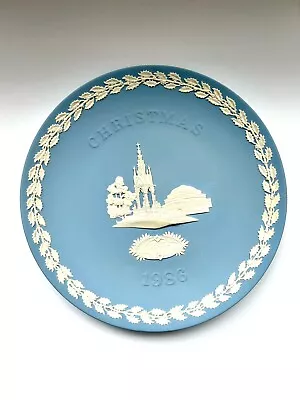 Buy VGC WEDGWOOD Blue Jasperware Christmas 1986 Plate Albert Memorial • 15£