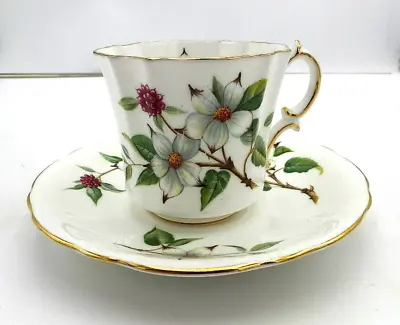 Buy Hammersley & Co. England Bone China Tea Cup & Saucer, Dogwood Pattern • 18.97£