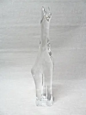 Buy 'Daum' France, Large Glass Giraffe Figurine - 32 Cm H. • 85£