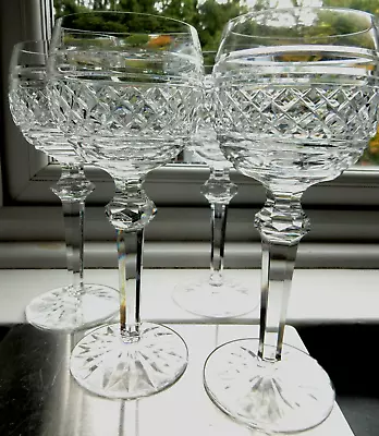 Buy PAIR Waterford Crystal CASTLETOWN Hock Wine Glass 7 4/8  140ml SIGNED LAST PAIR • 130.99£