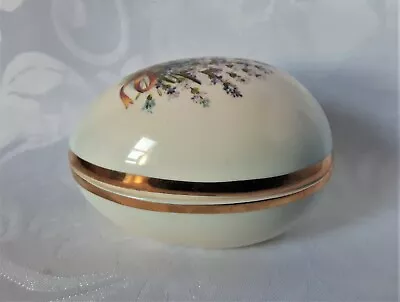 Buy Palissy Royal Worcester Spode Trinket Box Bone China Lidded Egg Shaped Pin Dish • 25.95£