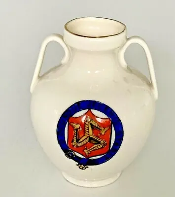 Buy WH GOSS Crested China Model Of Weymouth Roman Vase - Crest Isle Of Man - 3 Legs • 3.99£