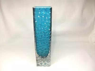 Buy Whitefriars Vase Geoffrey Baxter 1960s Blue  Nailhead Textured Kingfisher 9683 • 49.99£