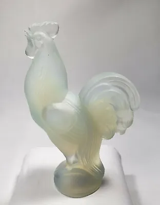 Buy SABINO France OPALESCENT ART GLASS Small Figurine Hen Chicken Rooster Original  • 47.49£