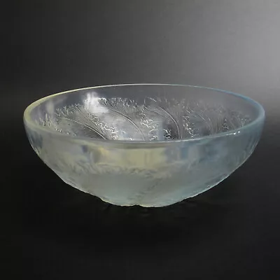 Buy Chicoree (3213) By Rene Lalique Opalescent Glass 9 3/8  Centerpiece Fruit Bowl • 614.25£
