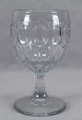 Buy EAPG Bakewell Pears & Co Hotel Argus Pattern Flint Glass Water Goblet C.1868 • 47.42£