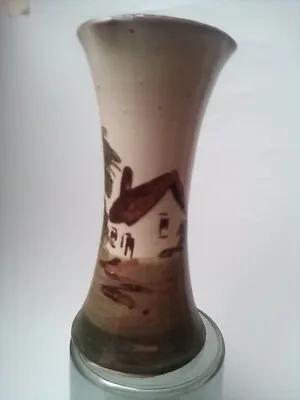 Buy Torquay Pottery  Cottage Lipped  VASE  Vintage  17 Cm • 7£