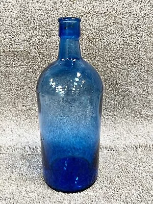 Buy Vintage Blue Glass Bottle Home Decor • 22.99£