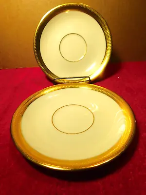 Buy Plates~Lenox Lowell Lenox Inc. Made In USA P-67 Set Of Two (2) #2, & #4 Saucers • 11.58£