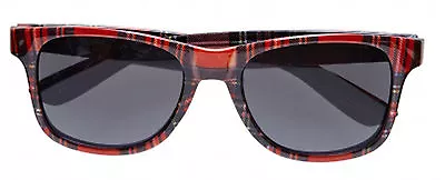 Buy Tartan Glasses Scottish Wayfarer Sunglasses Scotland 70s Punk Fancy Dress • 6.13£
