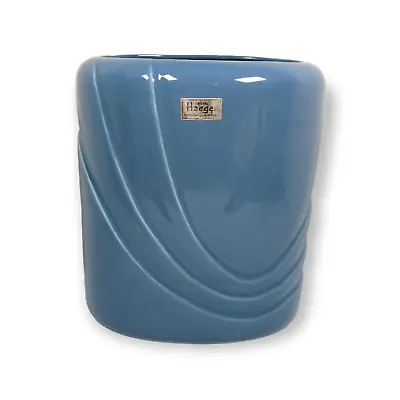 Buy Royal Haeger Art Deco 8  Oval Blue Waterfall Vase Marked • 16.39£