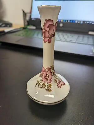 Buy Vintage Fenton China Company Pink Floral Bud Miniature Vase - England • 1£