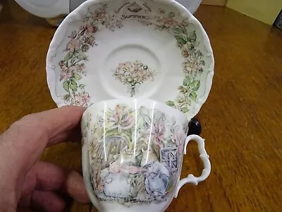 Buy Royal Doulton Brambly Hedge SUMMER Full Size Tea Cup And Saucer 1st Quality • 24£