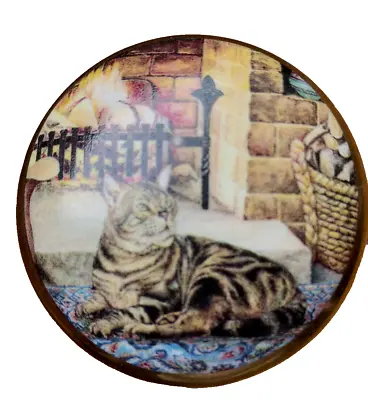 Buy Vintage James Dean China Cat Trinket Box/ Storage Pot With Lid VGC • 11£
