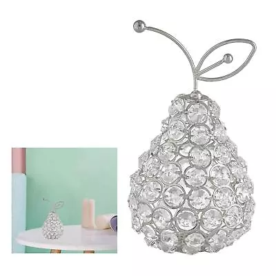 Buy Crystal Glass Fruit Ornaments Handmade Desktop Statue Home Decor Crafts • 11.42£