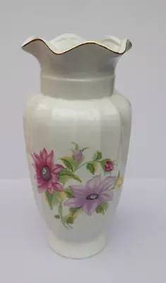 Buy Bavarian Porcelain European Flower Floral Painted Vase. • 22£