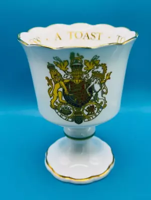 Buy Royal Worcester Bone China Toasting Cup To Commemorate Charles & Diana Wedding • 6.99£