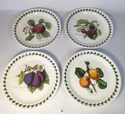 Buy 4 X Portmeirion Pomona Salad Plates Plums Apricots Cherries Apples 7.5  Wide Set • 34.99£