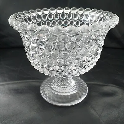 Buy Vintage Richards & Hartley Glass Co 1000 Eye Art Glass Hobnail Vase • 14.99£