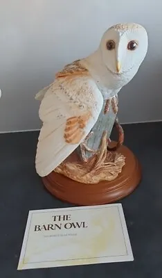 Buy The Barn Owl Porcelain Sculpture By George McMonigle Franklin Mint + Certificate • 39.95£