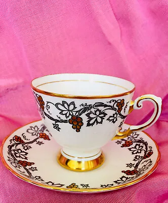 Buy Antique Royal Tuscan England Bone China Footed Tea Cup & Saucer ”RealGold” • 24.13£