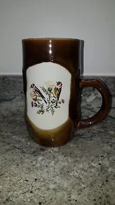 Buy Montrose Potteries Scotland  'Goldfinches' Beer Mug. Dimpled. Stein. Tankard • 3£