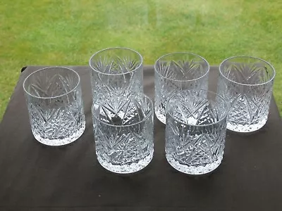 Buy 6 X Tyrone Crystal  Whiskey / Rummer  Glasses  - Ex Cond - Stamped • 79.99£