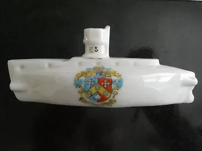 Buy Vintage Arcadian Crested Ww1 Submarine Hammersmith China • 22£