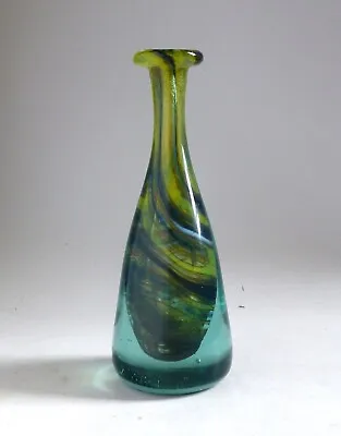 Buy Mdina Glass Unusual Early Art Glass Vase. C.1970 Vintage Michael Harris Era • 70£
