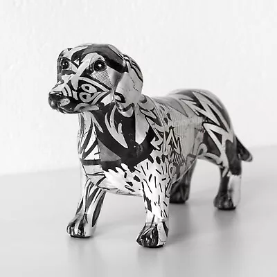 Buy Graffiti Dachshund Sausage Dog Ornament Gift Sculpture Figure Home Decoration • 22.99£