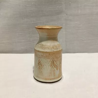 Buy Vintage Studio Pottery Vase From Fowey In Cornwall 10 Cm Tall • 15£