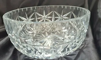 Buy Vintage Heavy Deep Cut Crystal Glass Bowl  18cms Wide - Super • 29.99£
