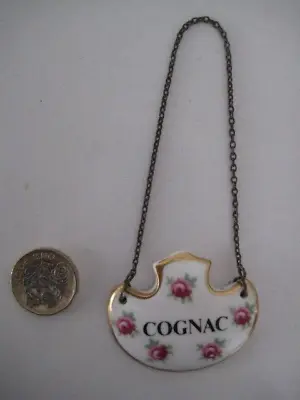 Buy Vintage Royal Adderley Bone China Porcelain Decanter Label Tag Cognac Roses Buds • 32.99£