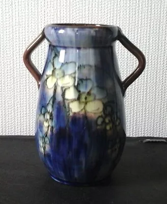 Buy Antique Art Nouveau 1906 Watcombe Pottery Torquay Drip Glazed Vase Flower Design • 80£