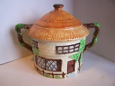 Buy 1930 Vintage Beswick Ware Thatched Cottage Lidded Jar. Design Number 243. • 4.99£