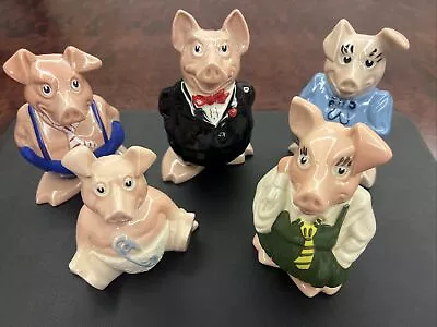 Buy Wade NatWest Pigs, Full Family Set, Excellent Condition. With Original Stoppers • 1.20£