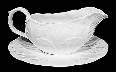 Buy Wedgwood Countryware Cabbage Gravy Boat With Underplate • 93.99£