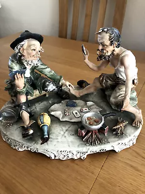 Buy Vintage Capodimonte Figurine Playing Cards • 50£