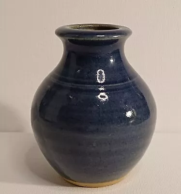 Buy Argyll Pottery Scotland Small Vase Rich Blue Ht 8cm Used VGC No Chips Or Cracks • 4£