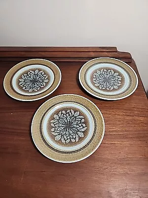 Buy FRANCISCAN Nut Tree By  Set Of 3 Bread Plates 6 3/4  Speckled Center Flower • 14.39£