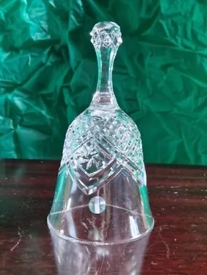 Buy Small Vintage Crystal Cut Glass Bell Great Sound • 4.99£