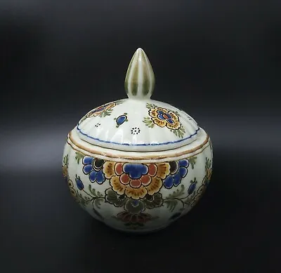 Buy Royal Delft De Porceleyne Fles Lidded Trinket Pot Pijnacker Imari A.V. Gent 1958 • 19.75£