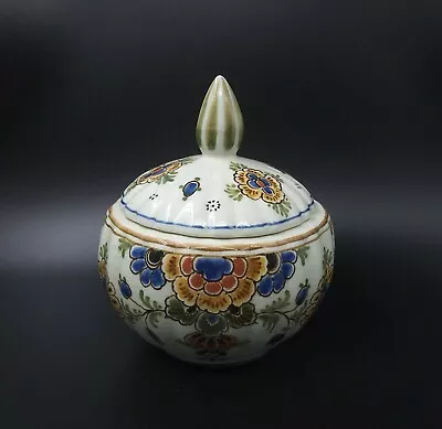 Buy Royal Delft Pijnacker Imari Lidded Trinket Pot De Porceleyne Fles A.V. Gent 1958 • 21.55£