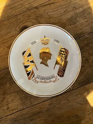 Buy Prinknash Pottery Plate To Commemorate Queen Elizabeth II 60th Birthday 1986 • 10£