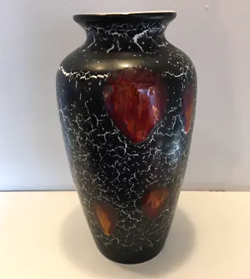 Buy Poole Pottery Galaxy Vase ~ Marble Crazed Pattern Background 21cm • 74.99£