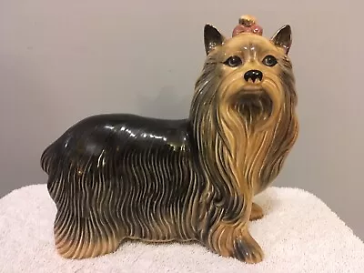 Buy China Pottery Porcelain Dog Figurine Pink Bow • 70£