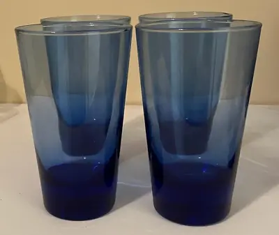 Buy RARE FIND - Libbey Cobalt Blue Tumblers - Set Of 4 - 12 Oz • 43.64£