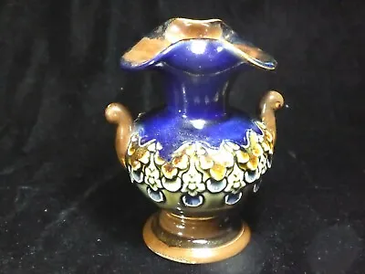 Buy Edwardian Royal Doulton Small Vase With Handles • 35£