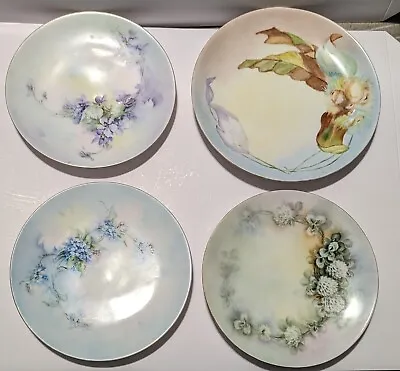 Buy Lot Of Antique Hand Painted Floral Small Plates Bavaria - Selb, Thomas Etc • 21.09£